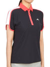 Golf wear women s collar short sleeve t shirt GWJT08096 6855 - J.LINDEBERG - BALAAN 4