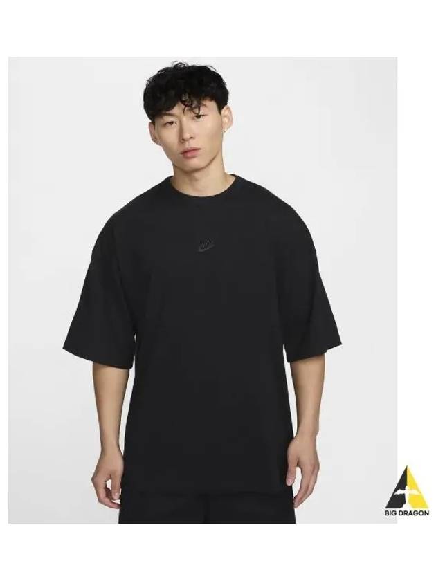 Sportswear Premium Essentials Oversized T Shirt M Black HF9607 010 - NIKE - BALAAN 1