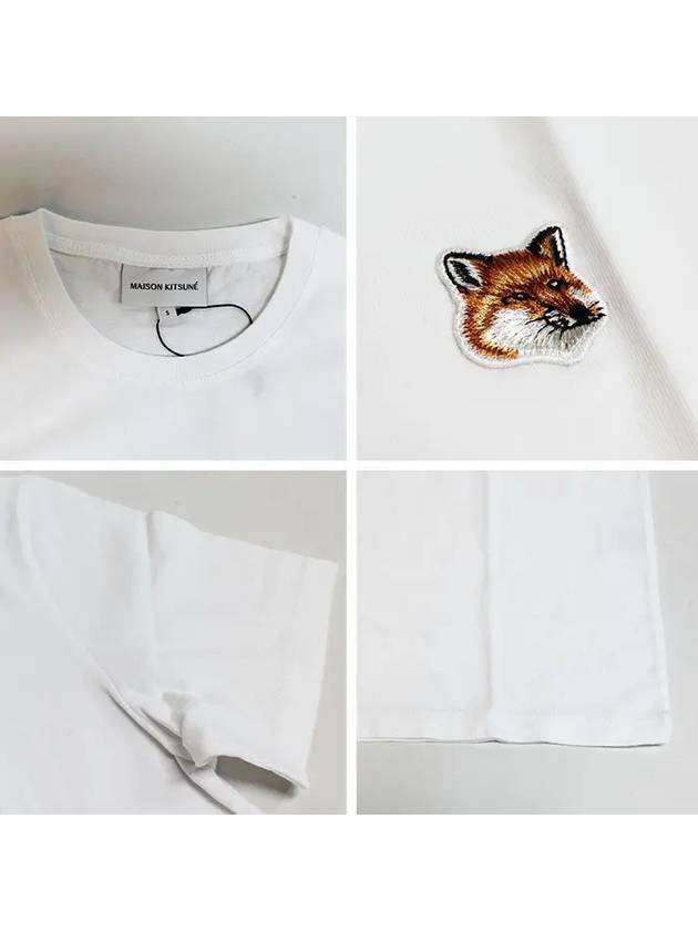 Fox Head Patch Classic Short Sleeve T-Shirt White - MAISON KITSUNE - BALAAN 7