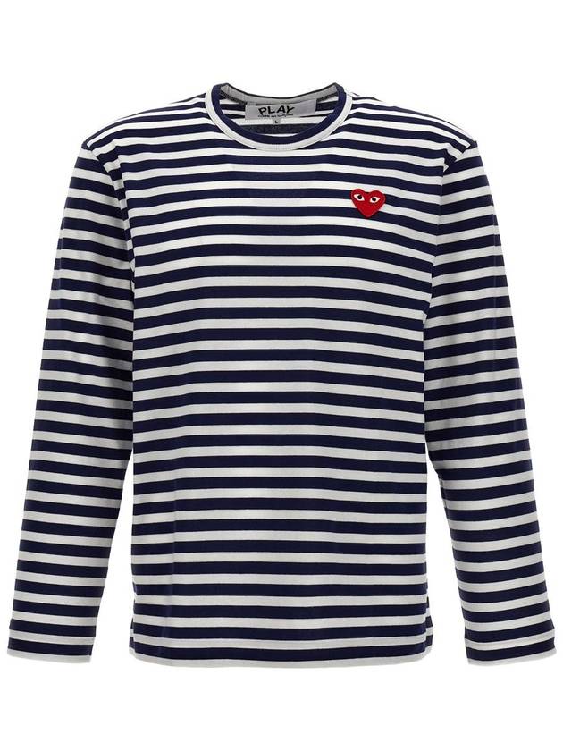 Applique Logo Striped Long Sleeve T-Shirt AXT010051 - COMME DES GARCONS PLAY - BALAAN 2