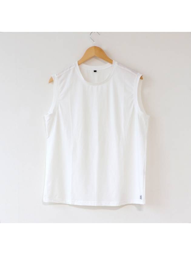 SPGRMOSN Functional Sleeveless Round Tee White - SUPENER - BALAAN 1