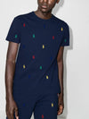 Logo Cotton Short Sleeve T-Shirt Navy - POLO RALPH LAUREN - BALAAN 3