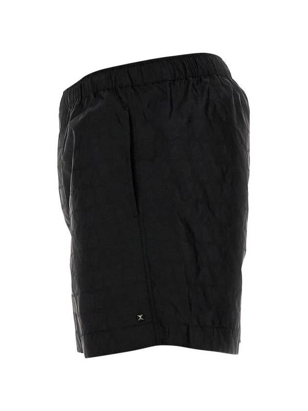 Icograph Pattern Nylon Swim Shorts Black - VALENTINO - BALAAN 5