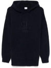 CP Company Lambswool Grs Hooded Knit Sweater 17CMKN145A 110149A 999 Boxy - CP COMPANY - BALAAN 1