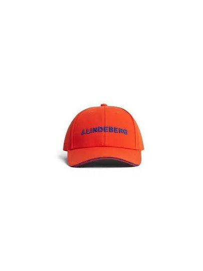 Hennric Embroidered Logo Ball Cap Tangerine Tango - J.LINDEBERG - BALAAN 2