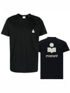 Zafferh Logo Cotton Short Sleeve T-Shirt Black - ISABEL MARANT - BALAAN 2