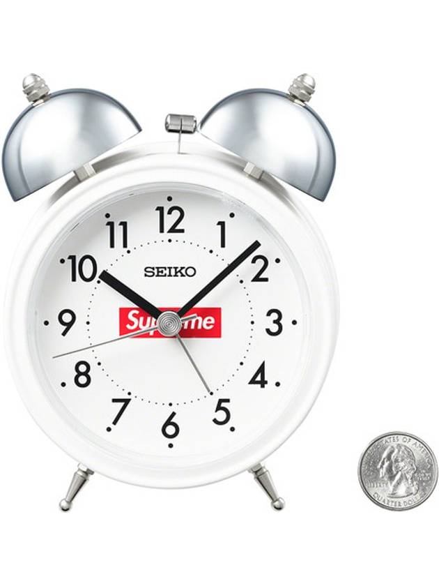 x Seiko Alarm Clock White x Seiko Alarm Clock White - SUPREME - BALAAN 1