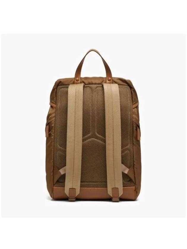 Re-Nylon Leather Backpack Cork Beige - PRADA - BALAAN 5