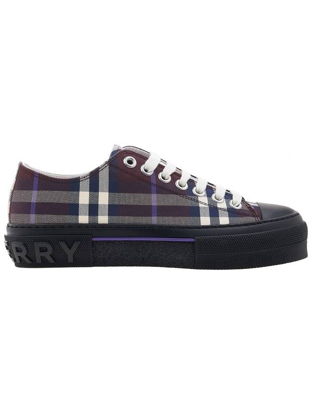 Vintage Check Canvas Low-Top Sneakers Deep Maroon - BURBERRY - BALAAN 3