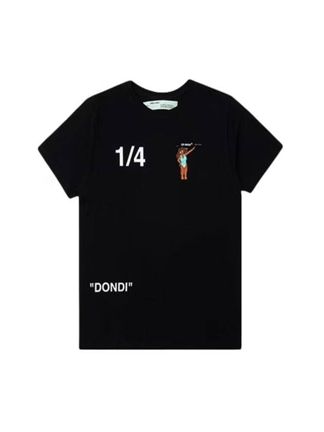 Dondi Short Sleeve T-Shirt Black - OFF WHITE - BALAAN 1