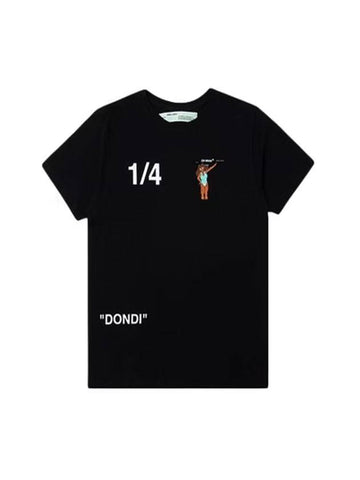 Dondi Short Sleeve T-Shirt Black - OFF WHITE - BALAAN 1