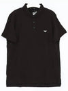 Logo Polo Shirt Black - EMPORIO ARMANI - BALAAN 4