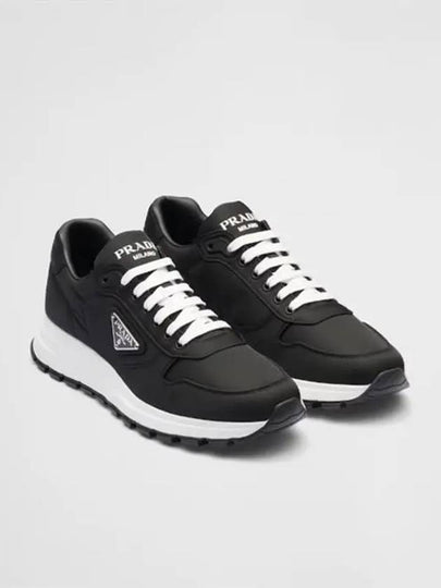 Prax 1 Re-Nylon Low Top Sneakers Black - PRADA - BALAAN 2