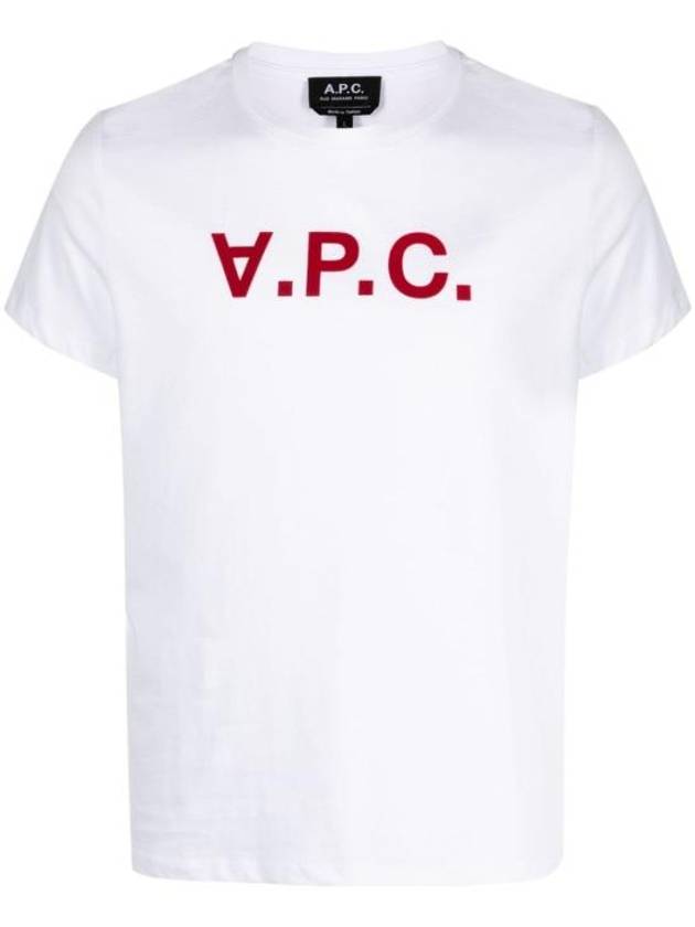 VPC Logo Organic Cotton Short Sleeve T-Shirt White - A.P.C. - BALAAN 2