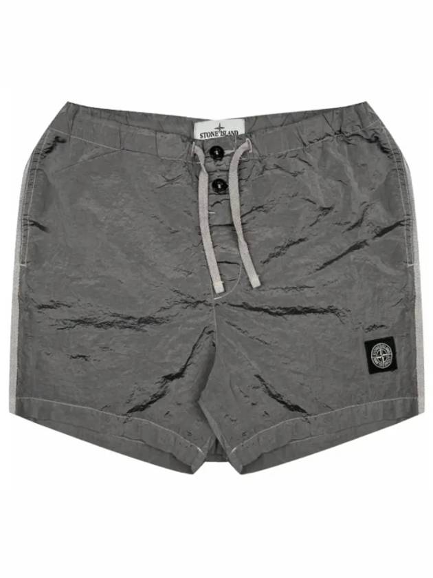 Swimming Nylon Trunk Shorts Black - STONE ISLAND - BALAAN 7