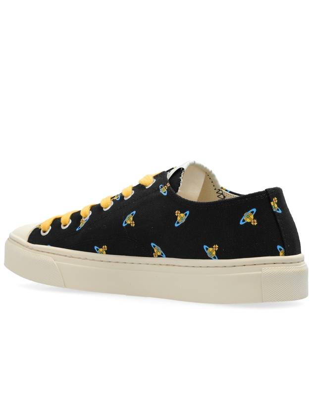 Vivienne Westwood Sneakers Plimsoll Low Top 2.0, Women's, Black - VIVIENNE WESTWOOD - BALAAN 5