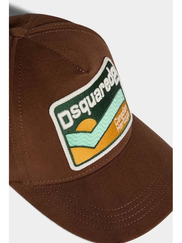 Men's Logo Cotton Ball Cap Brown - DSQUARED2 - BALAAN 9