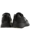 Prax 01 Re-Nylon Brushed Leather Low-Top Sneakers Black - PRADA - BALAAN 5