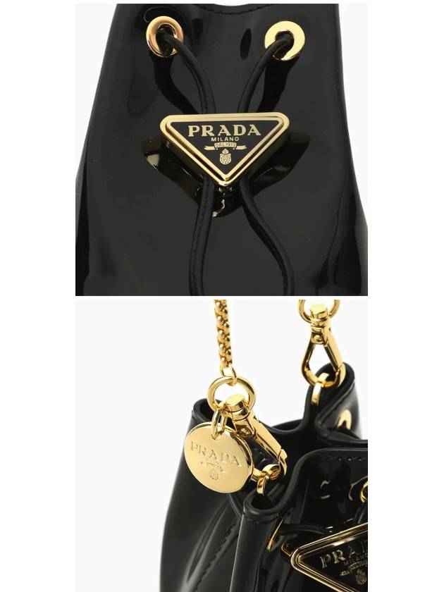 Patent Leather Mini Pouch Black - PRADA - BALAAN 4