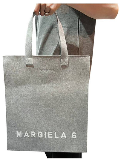 Logo Printed Tote Bag Grey - MAISON MARGIELA - BALAAN 2