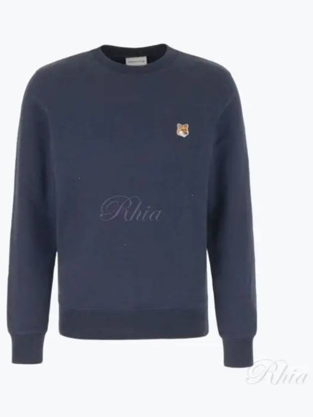 Fox Head Patch Regular Sweatshirt Midnight Blue - MAISON KITSUNE - BALAAN 2