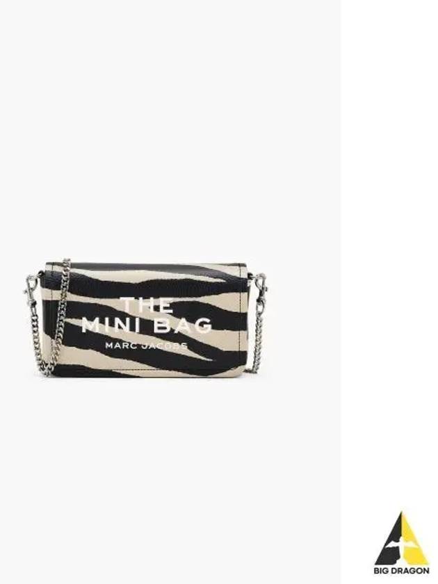 Zebra Leather The Mini Bag BlackWhite MBACW24005BKX - MARC JACOBS - BALAAN 1