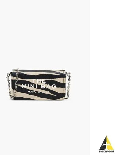 Zebra Leather The Mini Bag BlackWhite MBACW24005BKX - MARC JACOBS - BALAAN 1