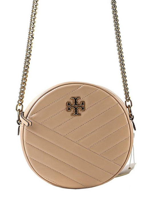 Kira Chevron Shoulder Bag Beige - TORY BURCH - BALAAN 2