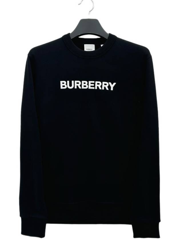 Front Logo Print Sweatshirt Black - BURBERRY - BALAAN 2