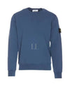 Wappen Patch Garment Dyed Sweatshirt Avio Blue - STONE ISLAND - BALAAN 2