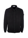 Wappen Patch Two Pocket Shirt Jacket Black - STONE ISLAND - BALAAN 1