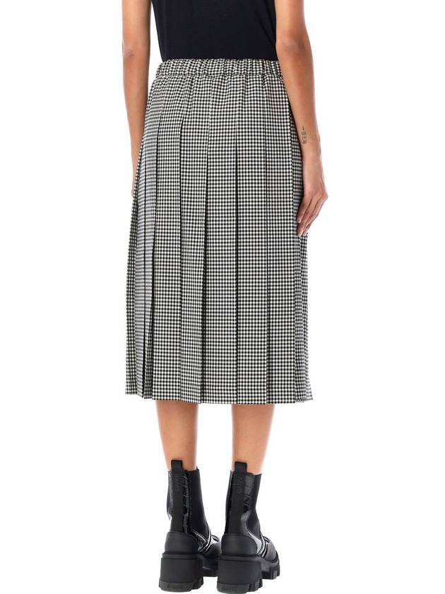 Check pleated skirt black white - COMME DES GARCONS - BALAAN 3