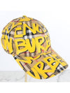 Yellow Graffiti Ball Cap Hat - BURBERRY - BALAAN 6