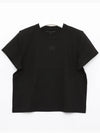 Rubber Rise Logo Short Sleeve T-Shirt Black - ALEXANDER WANG - BALAAN 4