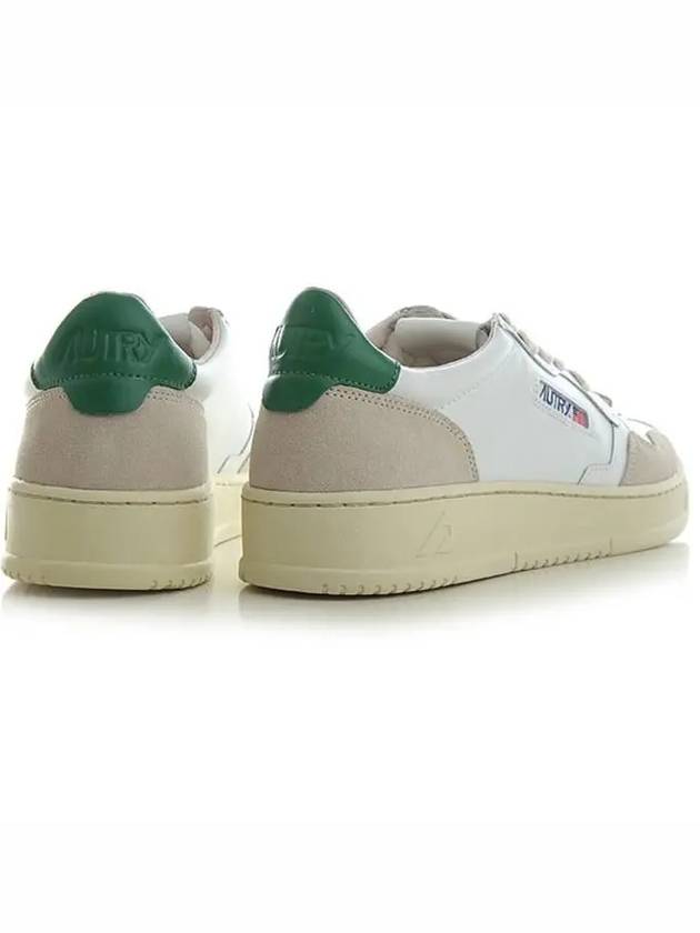 Men's Medalist Leather Low Top Sneakers Green Tab - AUTRY - BALAAN 5