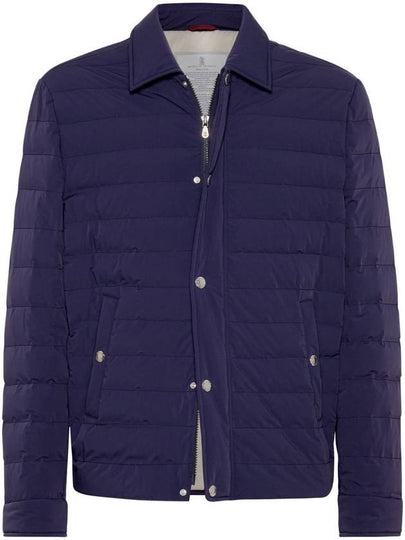 Padded Shirt Jacket Blue - BRUNELLO CUCINELLI - BALAAN 2