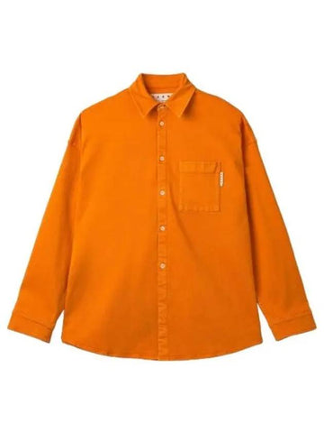 logo pocket denim shirt carrot - MARNI - BALAAN 1