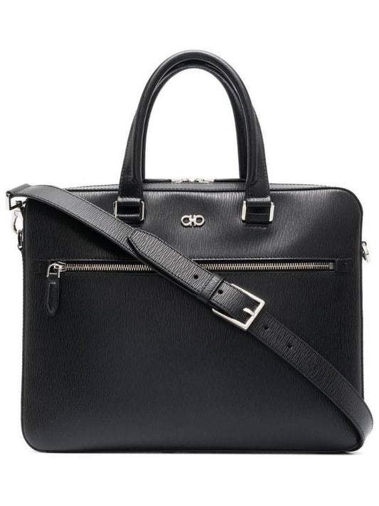 Gancini Business Bag Black - SALVATORE FERRAGAMO - BALAAN 1