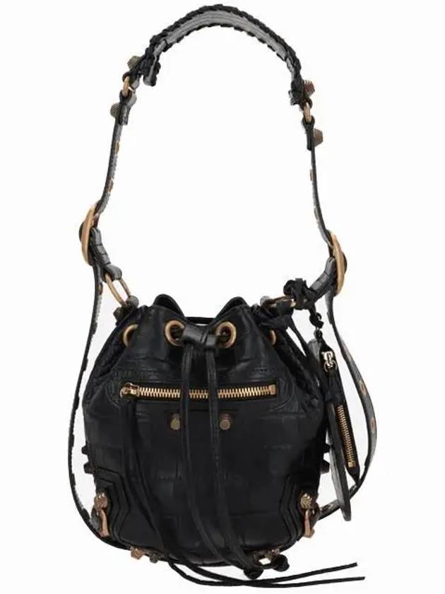 Le Cagole XS Leather Bucket Bag Black - BALENCIAGA - BALAAN 2