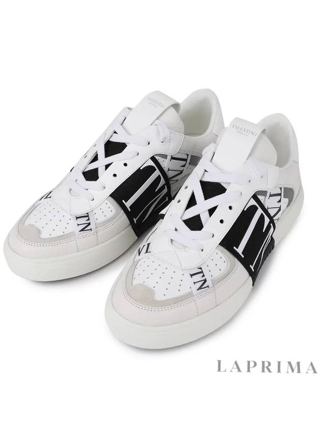 VL7N Band Leather Low Top Sneakers White - VALENTINO - BALAAN 9