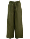 Re-Nylon Trousers Straight Pants Green - PRADA - BALAAN 2