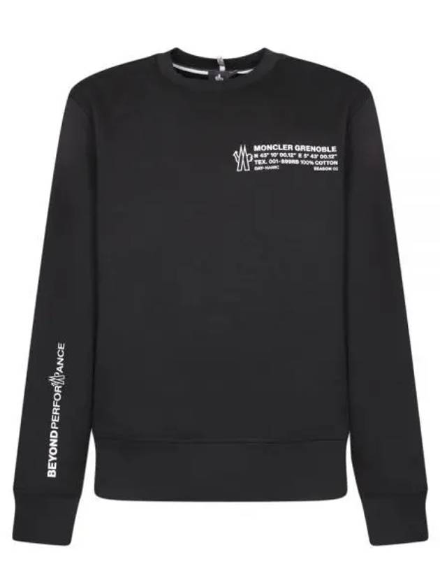 8G00006 899RB 999 Grenoble Logo Sweatshirt - MONCLER - BALAAN 1