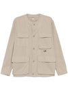 Armored Stretch Button Over Long Sleeve Shirt Beige - CP COMPANY - BALAAN 2