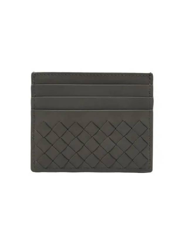 Intrecciato Classic Card Wallet Dark Grey - BOTTEGA VENETA - BALAAN 3