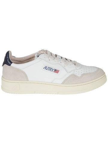 Medalist Navy Tab Low Top Sneakers White Blue - AUTRY - BALAAN 1