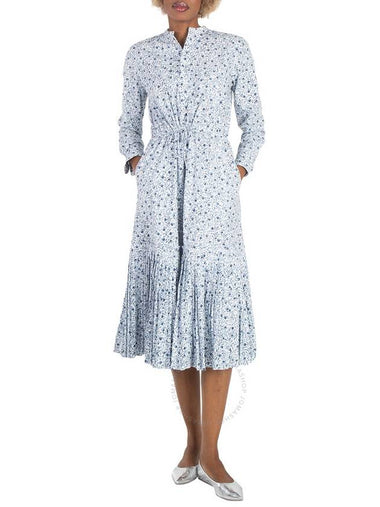 Polo Ralph Lauren Long Sleeve Floral Pleated Dress, Size 0 - POLO RALPH LAUREN - BALAAN 1