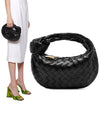 Jodie Intrecciato Small Tote Bag Black - BOTTEGA VENETA - BALAAN 2