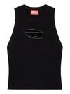 M Onerva Logo Plaque Cut Out Sleeveless Black - DIESEL - BALAAN 3