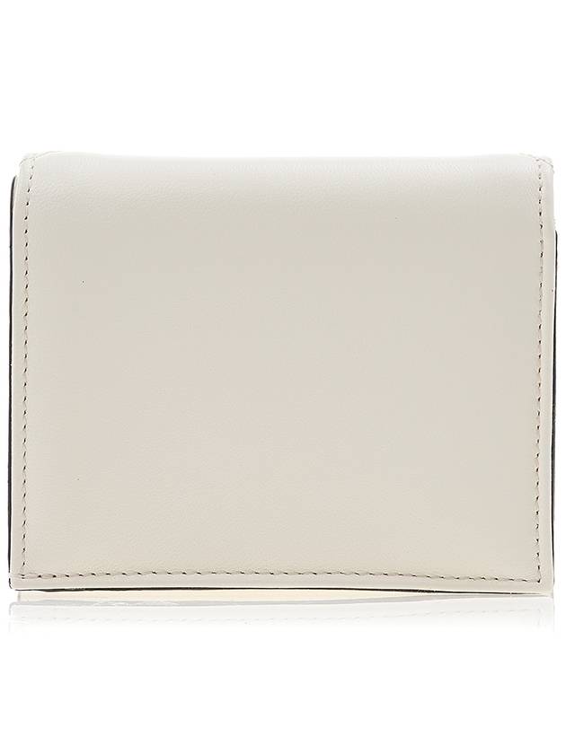 Roman Stud Small Nappa Leather Half Wallet Ivory - VALENTINO - BALAAN 4