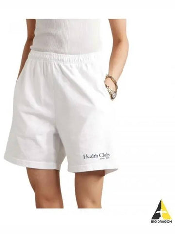 HEALTH CLUB SHORT whiteNAVY SH871 print shorts - SPORTY & RICH - BALAAN 1